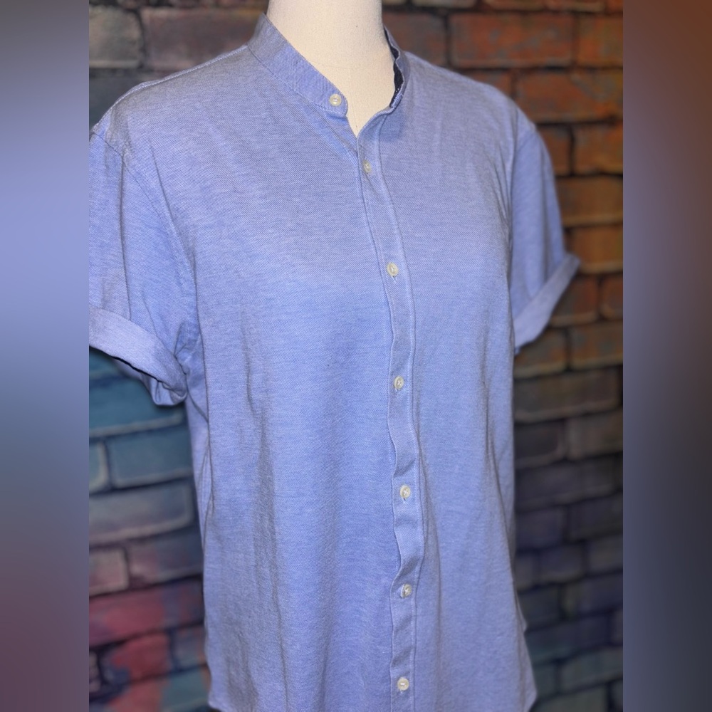 Zara Men's Light Blue Casual Shirt - Picture 2 of 6